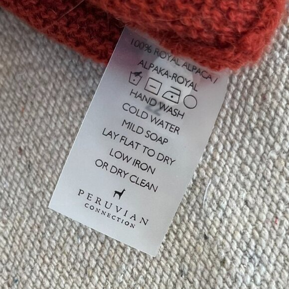 Peruvian Connection Red Plus-Size Royal Alpaca Knit Minimalist Dress Sz XXL - Picture 8 of 9